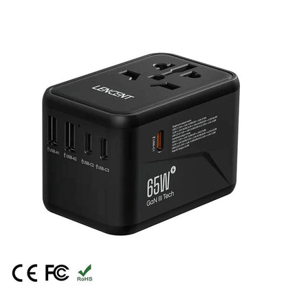 100W International Travel Power Adapter (Fast Charging 2 USB-A and 3 Type-C) - Case Space AU