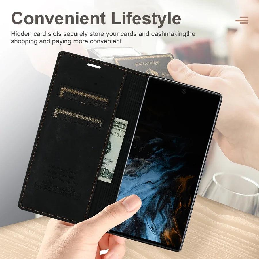 Business Wallet PU Leather Case for Google Pixel 4A 5G - Case Space AU