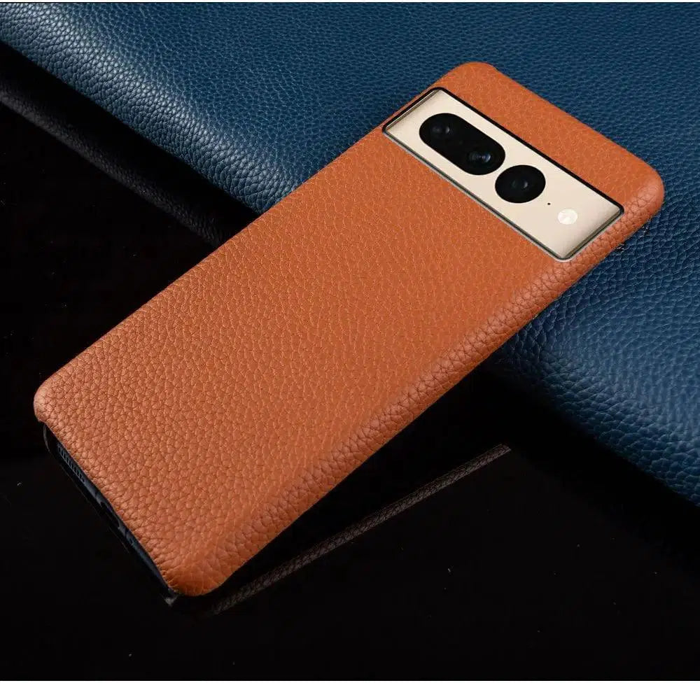 Full Grain Leather Case for Google Pixel 5 - Case Space AU