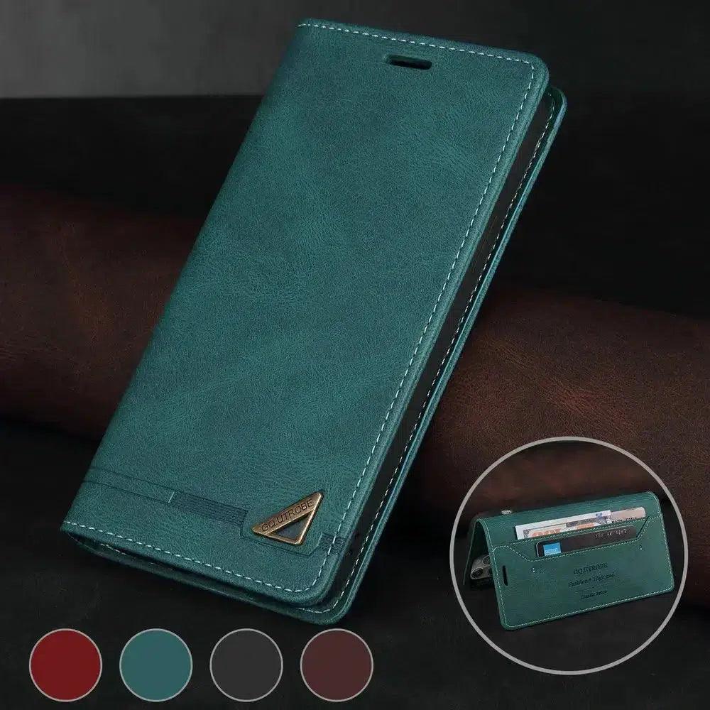 Leather Book Wallet Case for Oppo A15/A15S - Case Space AU