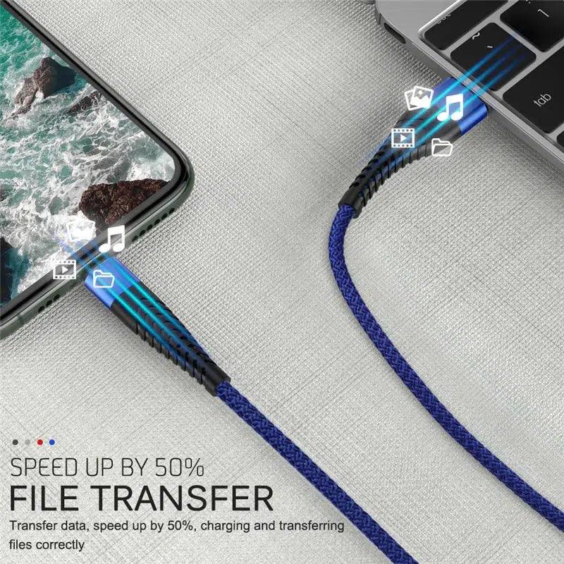 USB-A to Lightning Connector Charging Cable (0.25m, 1m, 2m, 3m) - Case Space AU